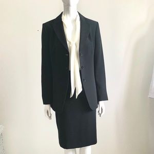 Anne Klein Black Skirt Suit